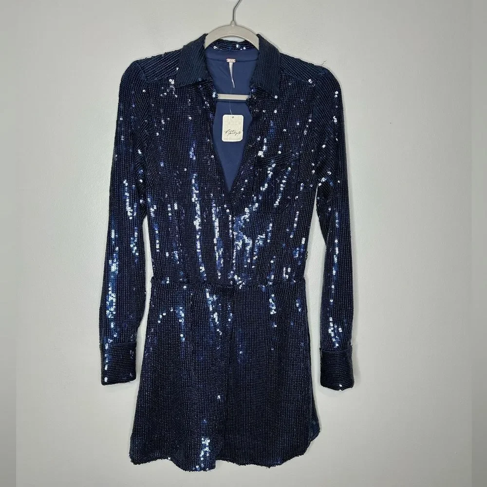 Free People Sophie Sequin Mini Dress
